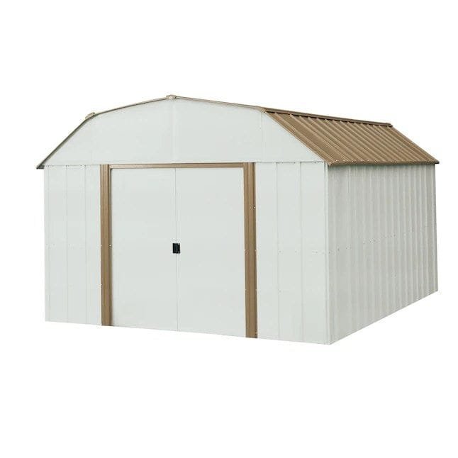 arrow 10 ft x 14 ft lexington galvanized steel storage shed