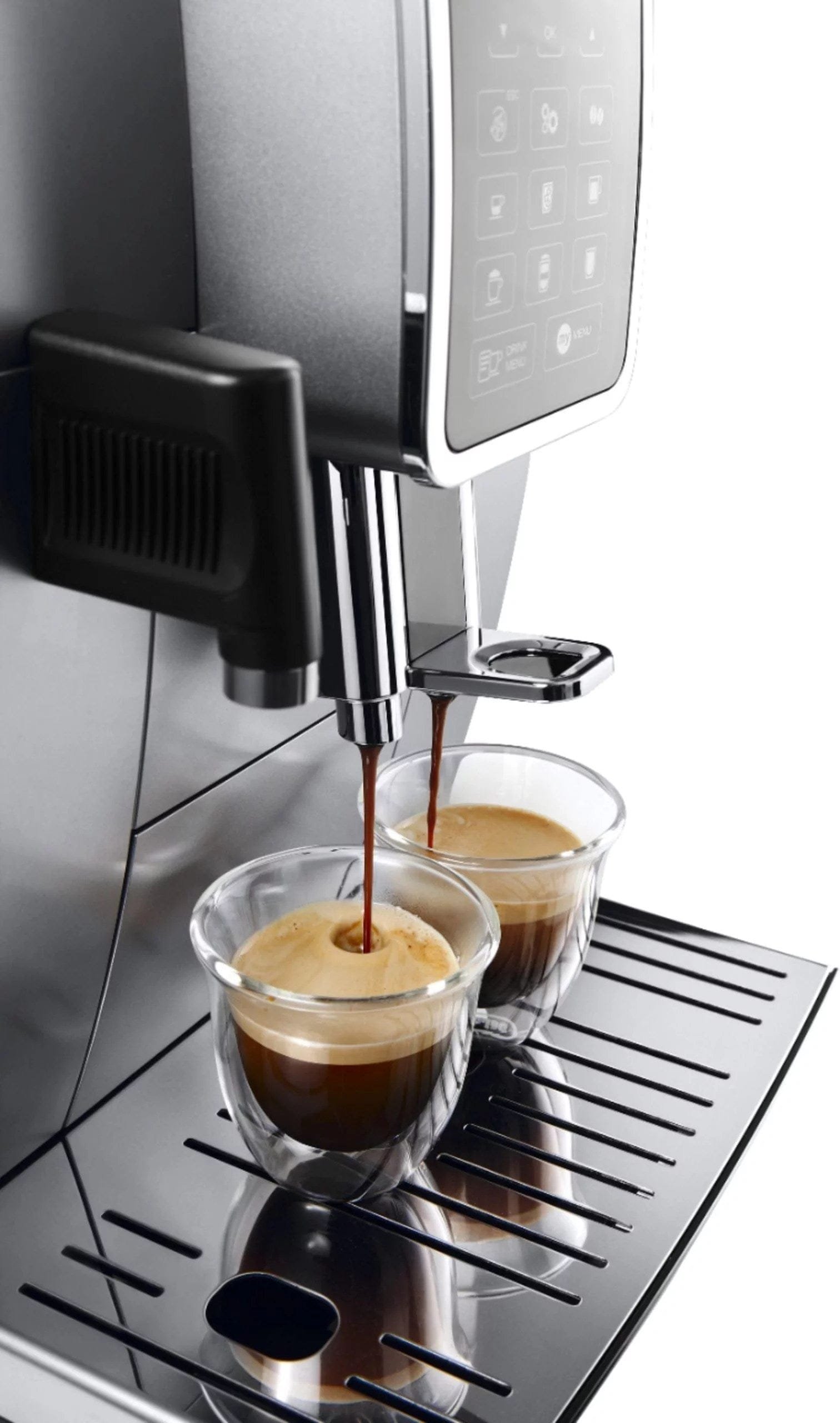 de’longhi – dinamica espresso machine with 15 bars of pressure and lattecrema fully automatic milk frother – silver de’longhi – dinamica espresso machine with 15 bars of pressure and lattecrema fully automatic milk frother – silver