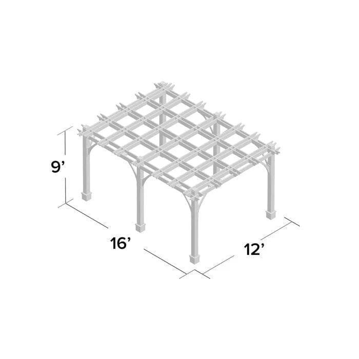 outdoor living today breeze 12 x 16 ft. pergola outdoor living today breeze 12 x 16 ft. pergola